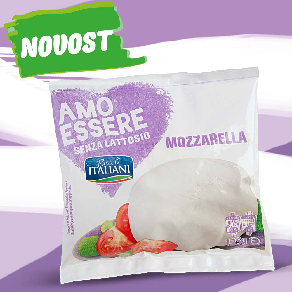 Mozzarella brez laktoze, 125 g