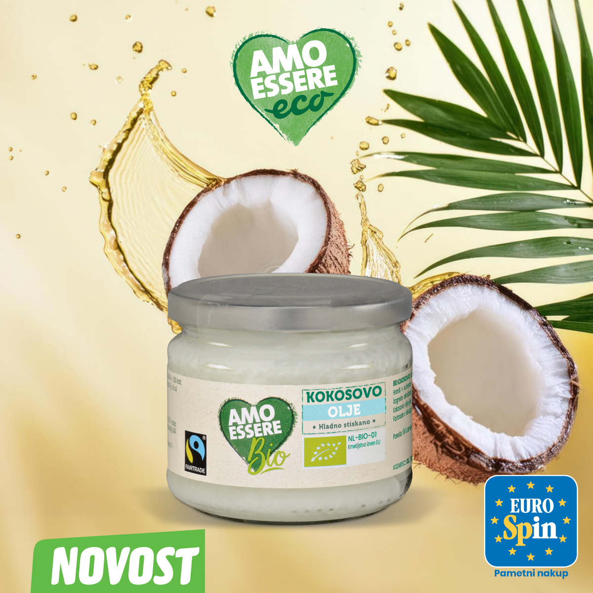 Bio kokosovo olje, AMO ESSERE BIO