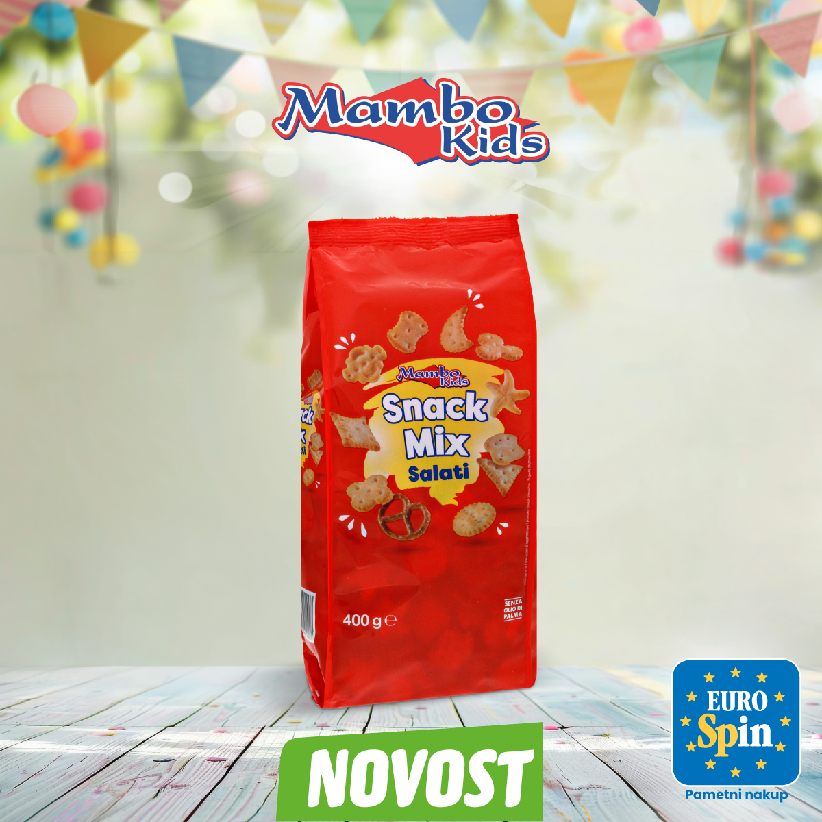 Slani prigrizek snack mix, MAMBO KIDS