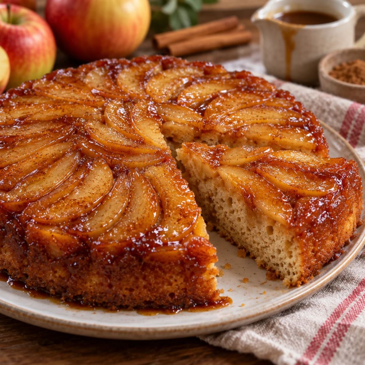 Obrnjena jabolčna torta