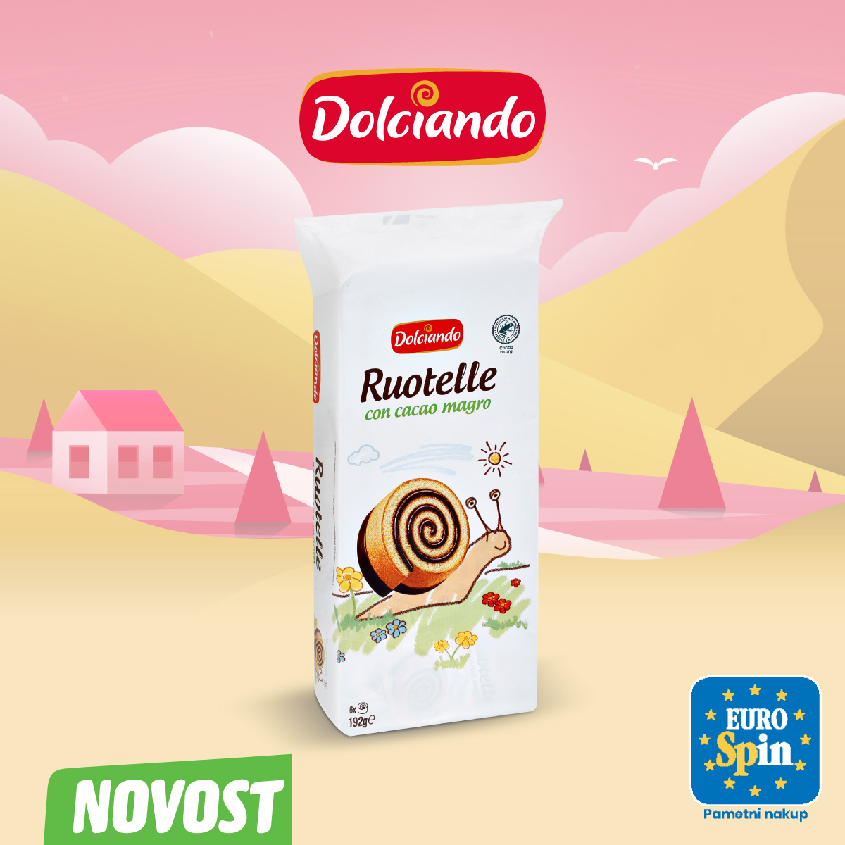 rolade s kakavovim nadevom, Dolciando